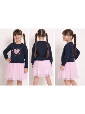 Kız Çocuk Tütülü Etekli 2 Li Takım