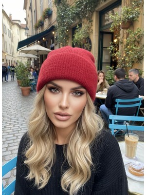 SF Collection Kadın Peluş Tüylü Bere