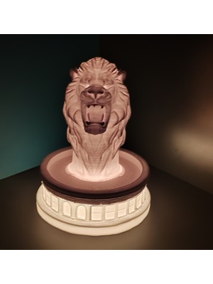 Popüler Sepet Aslan Figürlü LED Masa Lambası | Takım Ruhunu Yansıtan Özel Arena Tasarımı