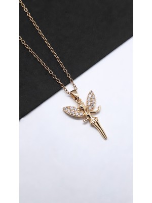 Serenity Tinkerbell Figür Çelik Kolye