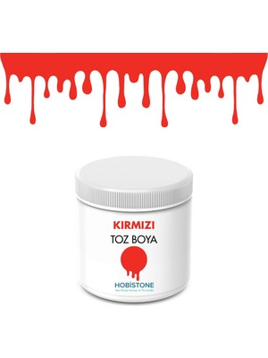 Belirtilmemiş Kırmızı Toz Boya - Taş Tozu Boyası 100 gr