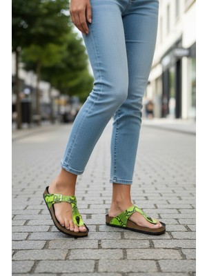 Dosa Shoes Kadın Parmak Arası Terlik-Yeşil