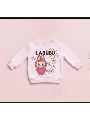 Labubu Desenli Kız Çocuk Eşofman Takımı