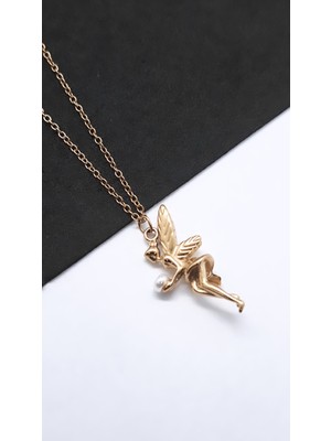 Serenity Tinkerbell Figür Çelik Kolye