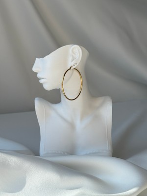 NB Steelora Çelik Halka Küpe Gold Küçük