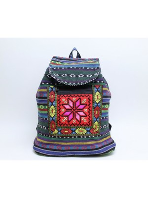 Ttt Kilim Desenli Sırt Çantası