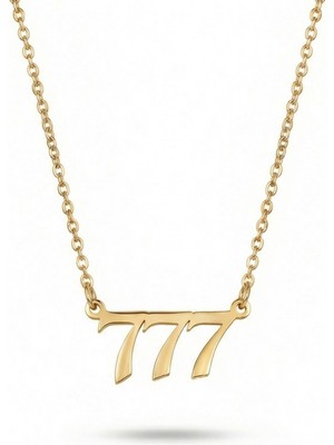 Parmas Design 777 Yazılı 925 Ayar Gümüş Kadın Kolye