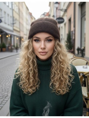 SF Collection Kadın Peluş Tüylü Bere