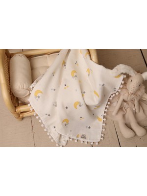 Baby Heaven Müslin Battaniye & Müslin Örtü 90X90 cm – %100 Pamuk,çift Katlı, Nefes Alabilen, Yumuşak ve Hassas