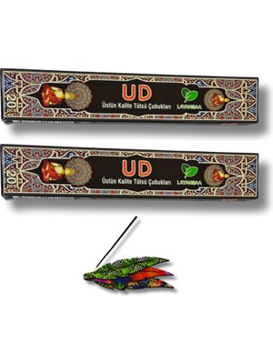 Layansaa Çubuk Tütsü Ud  40 Adet 2 Paket + Tütsülük 1 Adet