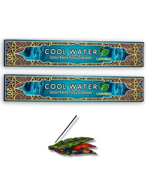 Layansaa Çubuk Tütsü Cool Water  40 Adet 2 Paket + Tütsülük 1 Adet