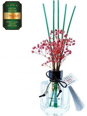 Aşk-ı Sermest Toptan Meczub Çiçek Serisi Portakal Çiçeği Kokulu 10 x 120 ml Köşeli Şişe Bambu Çubuklu Ortam Kokusu Reed Diffuser Oda Kokusu