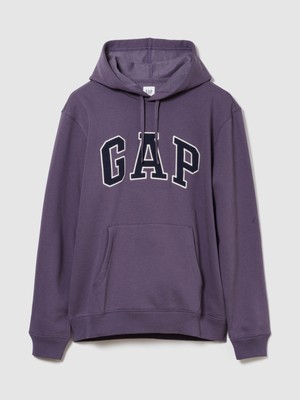 Gap Erkek Mor Gap Logo Relaxed Fleece Sweatshirt