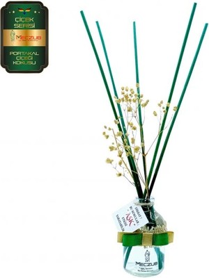 Aşk-ı Sermest Toptan Meczub Çiçek Serisi Portakal Çiçeği Kokulu 10 x 50 ml Oval Şişe Bambu Çubuklu Ortam Kokusu Reed Diffuser Oda Kokusu