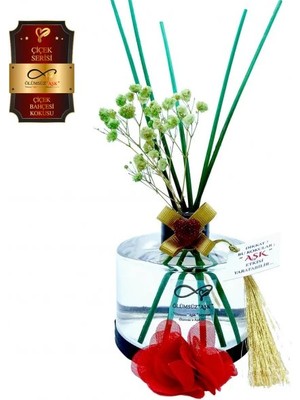 Aşk-ı Sermest Toptan Ölümsüz Aşk Çiçek Serisi Çiçek Bahçesi Kokulu 200 ml Silindir Şişe Bambu Çubuklu Ortam Kokusu Reed Diffuser Oda Kokusu