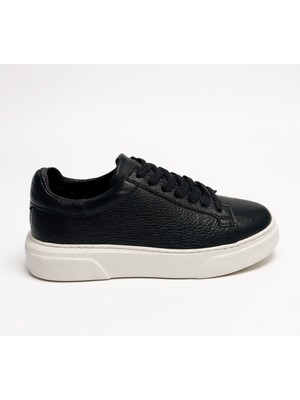 Dosa Shoes Erkek Deri Sneaker Ayakkabı Siyah-Siyah