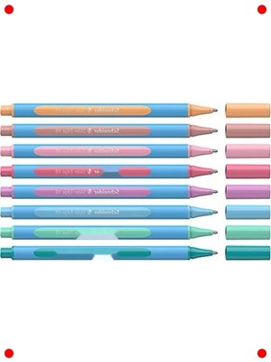 MarkEntegra Ergonomik Pastel Tükenmez Kalem Seti - 8 Adet Xb