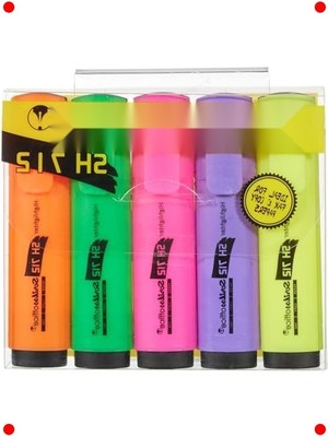 MarkEntegra Karışık Renk 5'li Fosforlu Kalem Seti