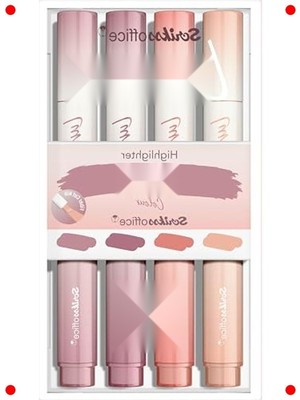 MarkEntegra Parlak Renk Fosforlu Kalem Seti, 4'lü