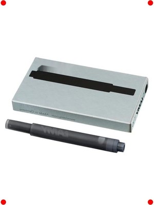 MarkEntegra Dolmakalem Kartuşu Siyah 5'li Set | Akıcı Mürekkep