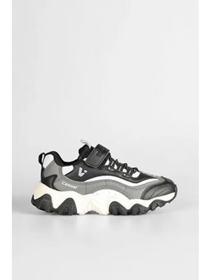 Vicco 346.F25K.244 Pote Çocuk Yürüyüş Ayakkabısı Siyah Beyaz