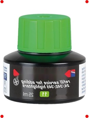 MarkEntegra Fosforlu Kalem Yedek Mürekkebi - Açık Yeşil