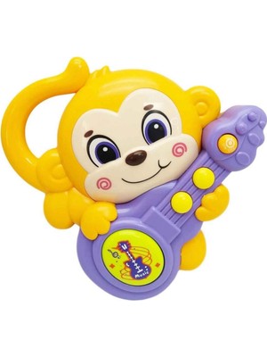 Just Cheap Store Sesli ve Işıklı Gitar Çalan Maymun