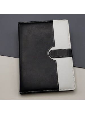 Matmel Tarihsiz Ajanda Defter Siyah Beyaz Renk