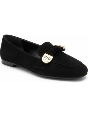 Dosa Shoes Kadın Sivri Burun Babet-Siyah