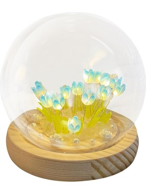 Matmel LED Işıklı Lale Cam Küre