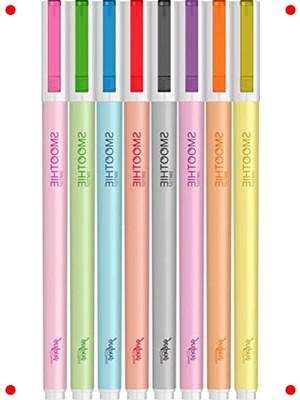 MarkEntegra Pürüzsüz Jel Kalem Seti (8 Adet) - Canlı Renkler