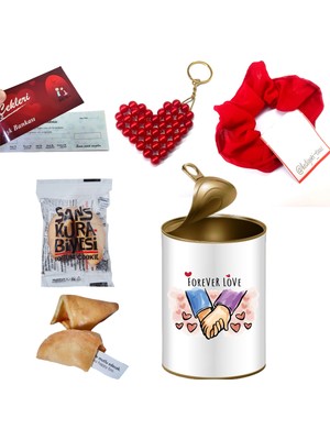 E-Hediyeci Forever Love Sevgiliye Hediye Kutusu - Konsept Hediye Kutusu, Kutuda Hediye Seti, Hediye Setleri, Romantik Hediye Seti, 14 Şubat Hediyesi, Sevgili Hediyesi