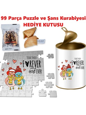 E-Hediyeci Together Forever Sevgiliye Hediye, Ilginç Hediye - Puzzle Hediye Kutusu - Sevgiliye Hediye, Ilginç Hediye Kutusu, Kız Arkadaşa Hediye, Kişiye Özel Hediye, Romantik Hediye Seti, 14 Şubat Hediyesi, Kank