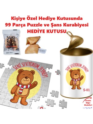 E-Hediyeci Kişiye Özel Isimli Hediye Kutusu - Puzzle Hediye Kutusu, Sevgiliye Hediye, Ilginç Hediye Kutusu, Kız Arkadaşa Hediye, Kişiye Özel Hediye, Romantik Hediye Seti, 14 Şubat Hediyesi, Doğum Günü Hediye, He