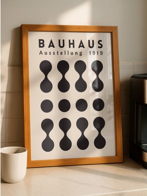 Fuart.Co Bauhaus Ausstellung Dijital Baskı Poster (Çerçevesiz) BHFU
