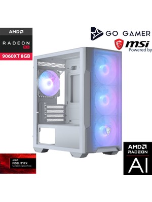 Go Gamer W160 Intel Core I9 12900KF / 32GB Ddr5 6000MHZ / 1tb Nvme M.2 SSD / RX9060XT 8gb / 240MM Sıvı Soğutma / Beyaz Kasa Gaming Paket