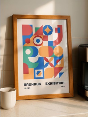 Fuart.Co Bauhaus Exhibition Dijital Baskı Poster (Çerçevesiz) BHFU