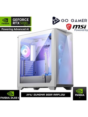 Go Gamer W223X Intel Core I9 14900KF / 128GB Ddr5 6000MHZ / 2tb Nvme M.2 SSD / RTX5090 32GB / 360MM Sıvı Soğutma / Wifi 6e & Bt 5.3 / Beyaz Kasa Gaming Paket
