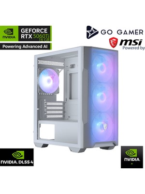Go Gamer W143 Intel Core Ultra 7 265KF / 16GB Ddr5 5600MHZ / 1tb Nvme M.2 SSD / RTX5060TI 16GB / 240MM Sıvı Soğutma / Aı Ready Beyaz Kasa Gaming Paket