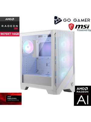 Go Gamer WE376 Amd Ryzen 9 9950X3D / 64GB Ddr5 6000MHZ / 1tb Nvme M.2 SSD / RX9070XT 16GB / 360MM Sıvı Soğutma / Wifi 6e & Bt 5.3 / Aı Ready Beyaz Kasa Gaming Paket