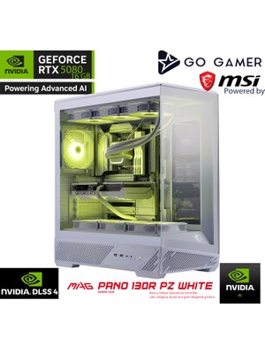 Go Gamer WE343P Amd Ryzen 9 9950X / 64GB Ddr5 6000MHZ / 2tb Nvme M.2 SSD / RTX5080 16GB / 360MM Sıvı Soğutma / Wifi 7 & Bt 5.4 / Aı Ready Beyaz Kasa Gaming Paket