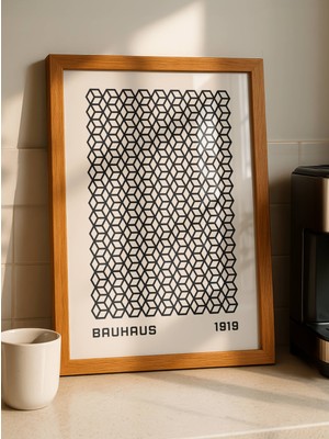 Fuart.Co Bauhaus Kup 1919 Dijital Baskı Poster (Çerçevesiz) BHFU