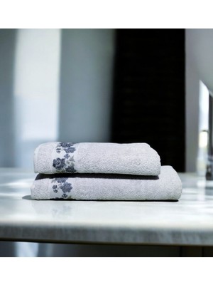 Nurpak Gülizar %100 Pamuklu Banyo Havlu Takımı 50X90 ve 90X150 Havlu