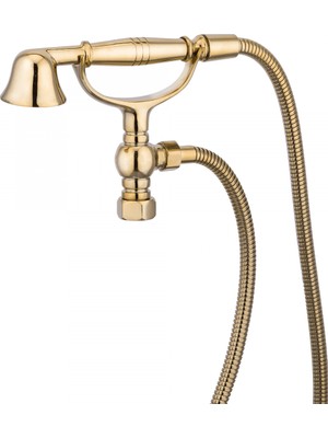 LPD Altın Duş Spi̇ral Takımı Hortumu ve Duş Başlığı (%100 Pi̇ri̇nç,lüx)