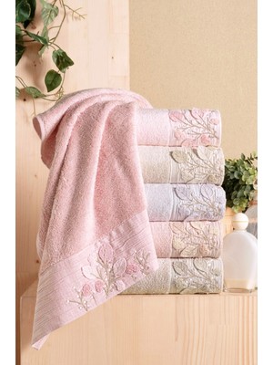 Fiesta Bambu 30X50 cm Süzine Bürümcük 3 D Nakışlı 6 Lı Mutfak Havlusu