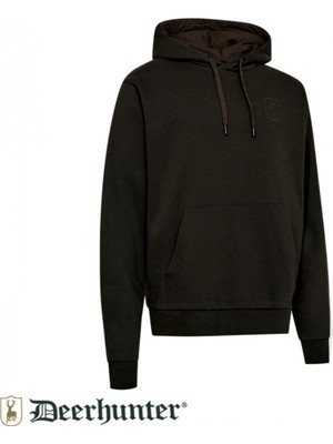 Deerhunter Logo Kapüşonlu Yeşil Sweatshirt