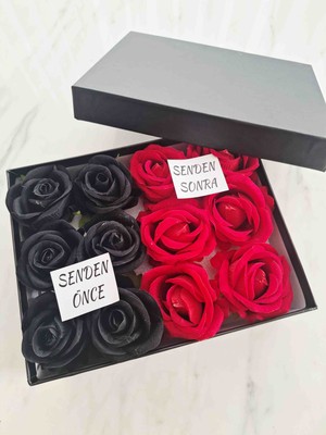Seka Sevgiliye Kutu Gül Sendrn Önce-Senden Sonra