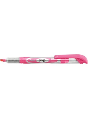 24/7 Highlighter Likit Mürekkepli, Şeffaf Gövdeli Fosforlu Kalem, Pembe
