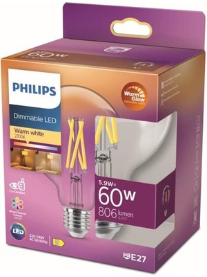 CINARSTORE LED 60W G93 E27 Kısılabilir Filament Glob WGD90