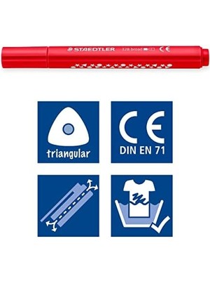 328-B C12 Noris Üçgen Keçeli Kalem 3mm